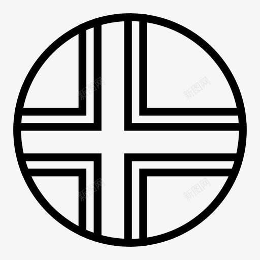 挪威国家挪威国旗图标svg_新图网 https://ixintu.com 世界国旗圆形轮廓 国家 国旗 挪威 挪威国旗 斯堪的纳维亚