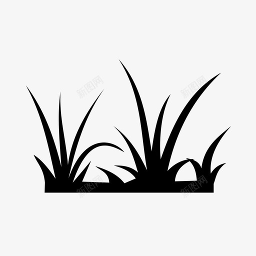 草草坪草地图标svg_新图网 https://ixintu.com 小草icon 植物 牧场 环境自然 草 草地 草坪 草皮