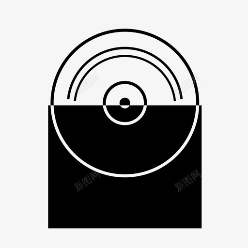 乙烯基时髦音乐图标svg_新图网 https://ixintu.com 乙烯基 时髦 时髦图标 老派 转盘 音乐