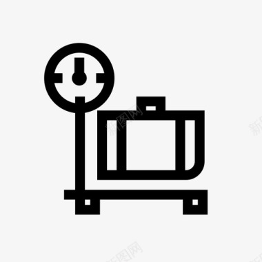 行李秤挎包旅行箱图标图标