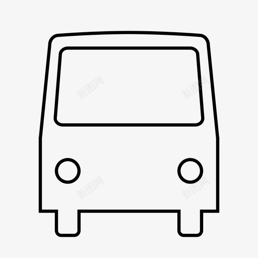 公共汽车长途汽车班车图标svg_新图网 https://ixintu.com 交通工具 公共汽车 班车 长途汽车