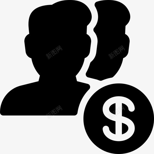 美元现金货币图标svg_新图网 https://ixintu.com 付款 现金 用户操作实心图标 美元 货币