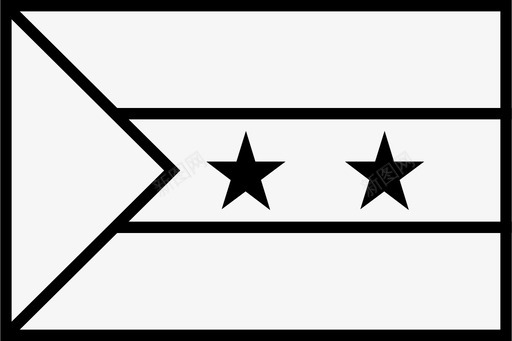 圣多美和普林西比国家旗帜图标图标