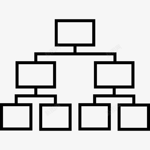 流程图公司层次结构图标svg_新图网 https://ixintu.com 公司 层次结构 流程图 组织 经理 结构