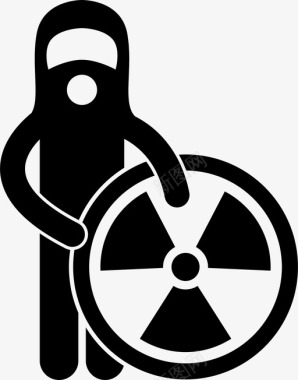 核工程师人保护图标图标
