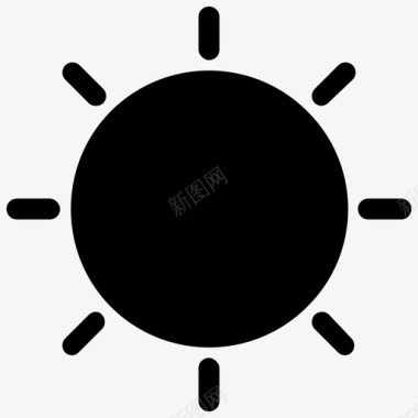 阳光夏日用户界面图标集合图标