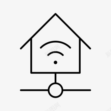家庭wifi设备家庭自动化图标图标