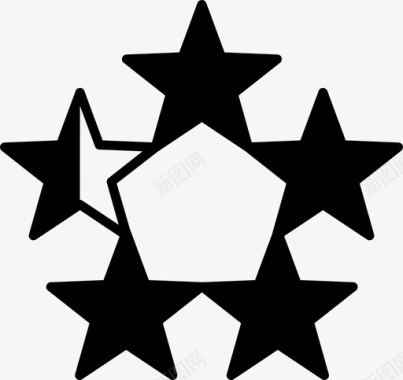 四星半星评级评论图标图标