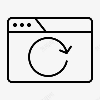 刷新浏览器浏览器界面通知图标图标