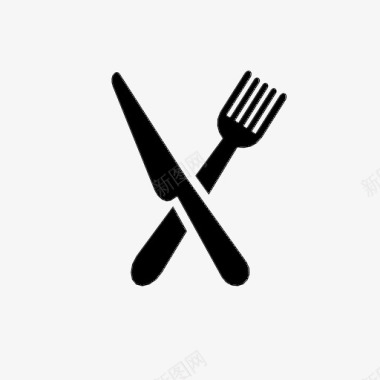 刀叉饮食食物图标图标