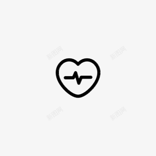 脉搏跳动健康图标svg_新图网 https://ixintu.com 健康 心脏 爱 脉搏 跳动