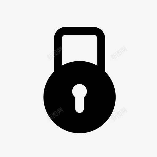 锁挂锁受保护图标svg_新图网 https://ixintu.com u形锁 受保护 安全 挂锁 锁