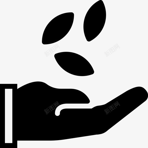 给种子农业园艺图标svg_新图网 https://ixintu.com 农业 园艺 粉碎农业固体 给种子 自然