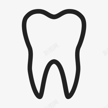 牙齿牙医臼齿图标图标