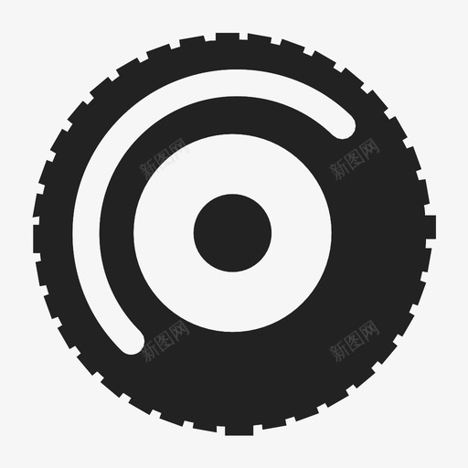 轮胎充气车轮图标svg_新图网 https://ixintu.com 充气 越野轮胎 车轮 轮胎