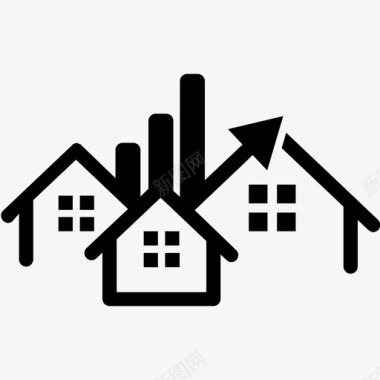 房地产市场商业基金图标图标