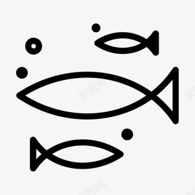 鱼海洋食物沙丁鱼图标图标