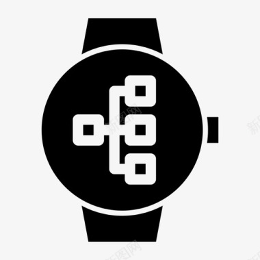 smartwatch工作流图表层次结构图标图标