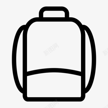 背包行李学校图标图标