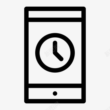 智能手机时钟提醒时间表图标图标