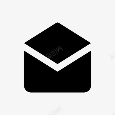 打开邮件收件箱信件图标图标