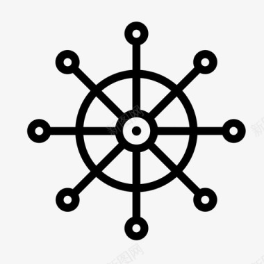 舵船轮图标图标
