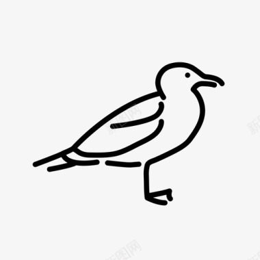 海鸥动物鸟图标图标
