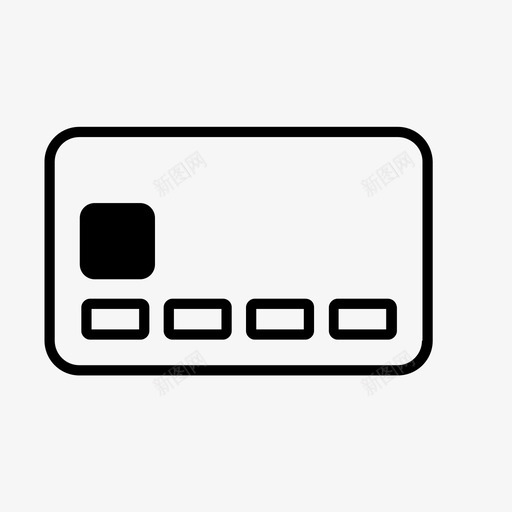 芯片卡账户购买图标svg_新图网 https://ixintu.com 信用卡 充值 商店 芯片卡 账户 购买