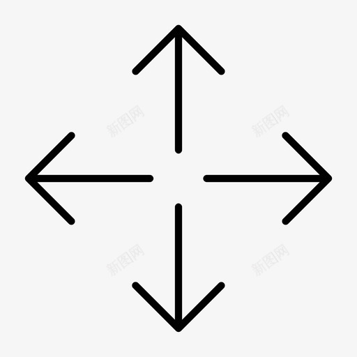 平移改变移动图标svg_新图网 https://ixintu.com 位置 平移 改变 移动 箭头