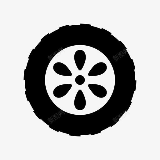 轮胎汽车零部件图标svg_新图网 https://ixintu.com 在线商店图标和分类广告 汽车 维修 轮胎 零部件 零配件