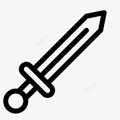 剑攻击战斗图标svg_新图网 https://ixintu.com 剑 多蒂 战斗 攻击 武器 游戏