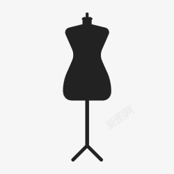 躺着模特人体模特服装造型假人图标高清图片