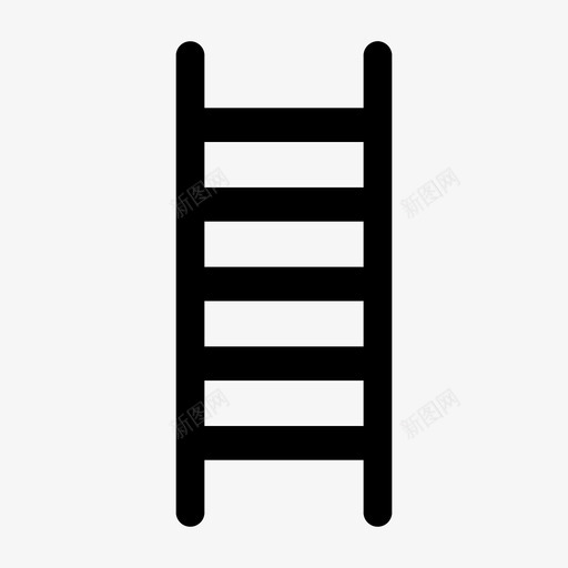 梯子攀爬施工图标svg_新图网 https://ixintu.com 工具 攀爬 施工 梯子 轨道