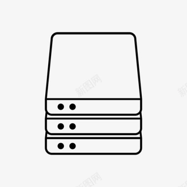 服务器硬盘raid图标图标