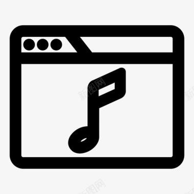 浏览器音乐备忘音频音乐音乐图标图标
