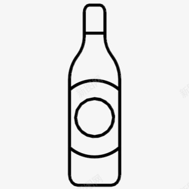 朗姆酒酒饮料图标图标