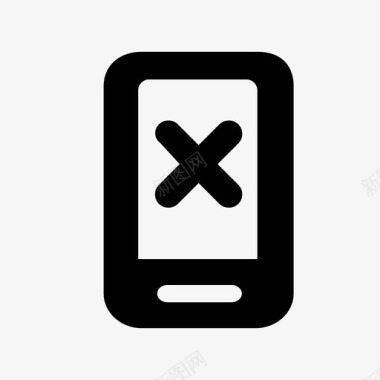 坏电话坏屏幕手机图标图标