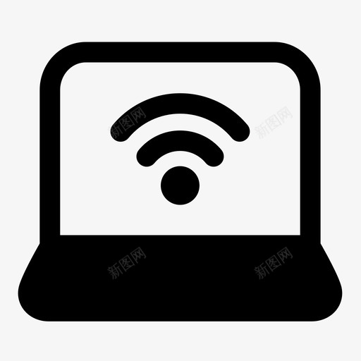 电脑学习技术图标svg_新图网 https://ixintu.com wifi 学习 工作 技术 电脑