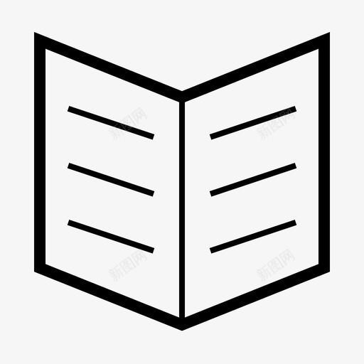 小册子传单笔记本图标svg_新图网 https://ixintu.com 传单 小册子 笔记本