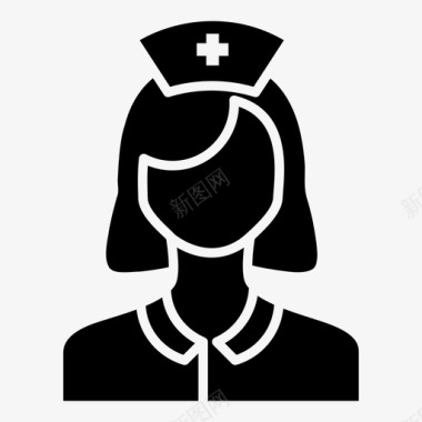 护士女护士医务助理图标图标