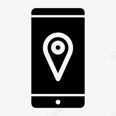 mappin智能手机android移动通知图标图标