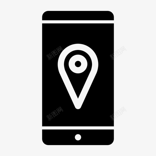 mappin智能手机android移动通知图标svg_新图网 https://ixintu.com android mappin智能手机 屏幕通知 手机 智能手机界面 移动通知