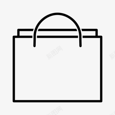 购物袋纸袋购物车图标图标