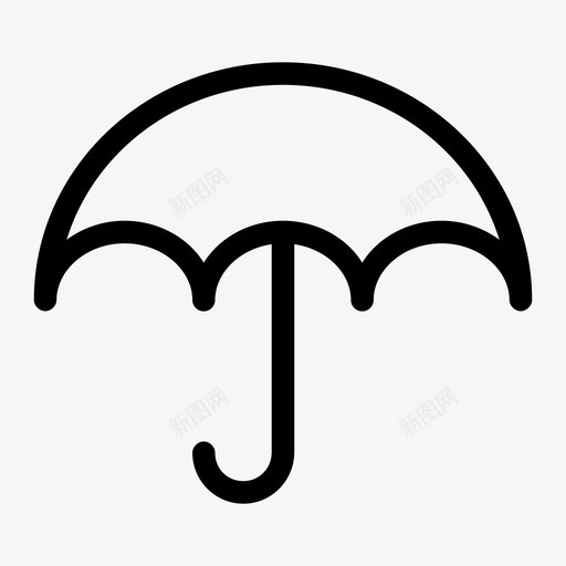 伞开伞下雨图标svg_新图网 https://ixintu.com 下雨 伞 天气 开伞 晴天