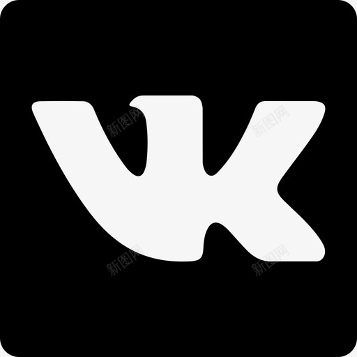 Vk社交标识社交图标方形svg_新图网 https://ixintu.com Vk社交标识 社交图标方形