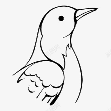鸽子头鸟自然图标图标