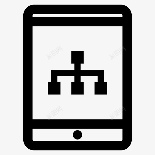 tablet图业务连接图标svg_新图网 https://ixintu.com tablet图 业务 团队 层次结构 流程图 组织 连接