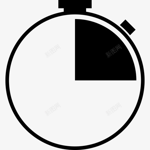 秒表15分钟时钟图标svg_新图网 https://ixintu.com 15分钟 倒计时 时钟 时间 秒表 计时器