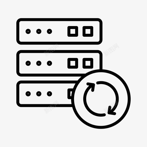 服务器加载数据加载数据上传图标svg_新图网 https://ixintu.com 数据上传 数据下载 数据加载 服务器加载