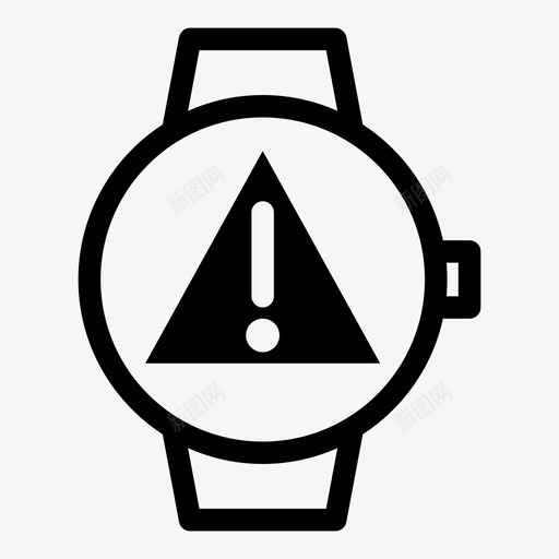 智能手表警告警告危险图标svg_新图网 https://ixintu.com 危险 感叹号 智能手表警告 警告 警告通知 错误通知